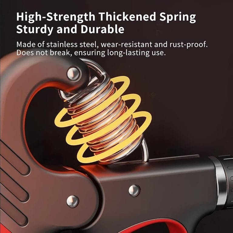 100KG Adjustable Spring Hand Grip with Digital Counter Hand Gripper Strengthener Strength Exercise Equipment